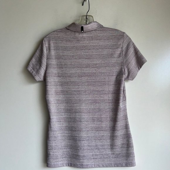 NEW ~ PUMA GOLF White & Purple Striped Dry Cell Polo Shirt Size Small - Picture 4 of 12